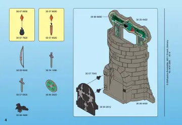 Bauanleitungen Playmobil 4775-A - Mitnehm-Drachenritterturm (4)