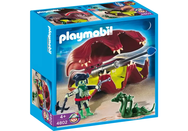 Playmobil 4802-A - Pirate fantôme et coquillage à canons - BOX