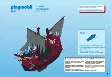 Bauanleitungen Playmobil 4806-A - Geisterpiratenschiff (1)