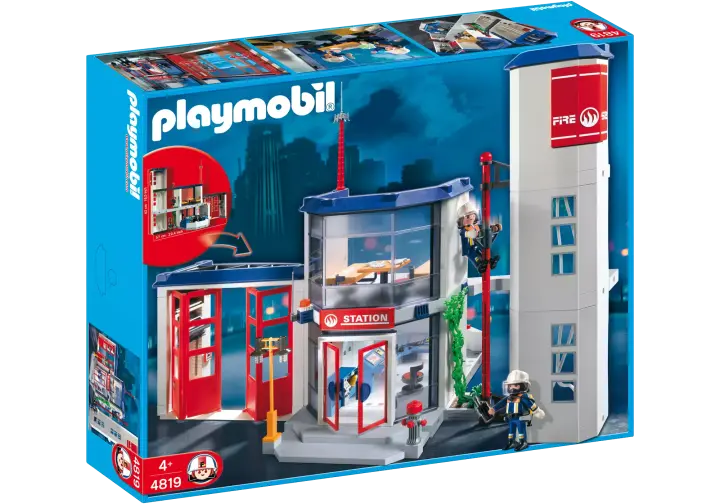 Playmobil 4819-A - Caserne de pompiers - BOX