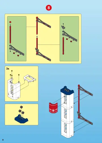 Bauanleitungen Playmobil 4819-A - Feuerwehr-Hauptquartier (8)
