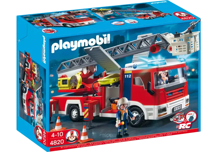 Playmobil 4820-A - Feuerwehr-Leiterfahrzeug - BOX