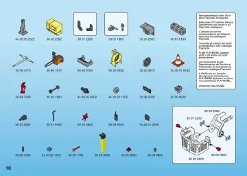 Notices de montage Playmobil 4820-A - Camion de pompiers grande échelle (10)