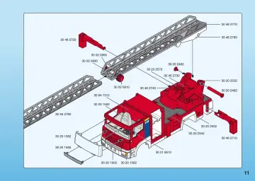 Bauanleitungen Playmobil 4820-A - Feuerwehr-Leiterfahrzeug (11)