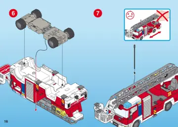 Bauanleitungen Playmobil 4820-A - Feuerwehr-Leiterfahrzeug (16)