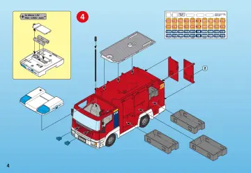 Bauanleitungen Playmobil 4821-A - Feuerwehr-Rüstfahrzeug (4)