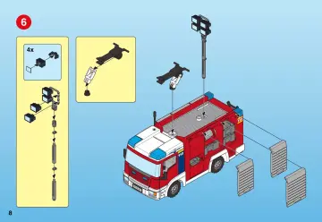 Bauanleitungen Playmobil 4821-A - Feuerwehr-Rüstfahrzeug (8)