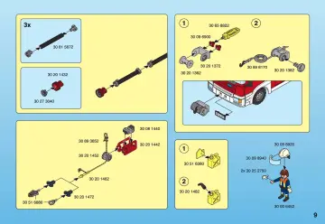 Notices de montage Playmobil 4821-A - Fourgon d`intervention de pompier (9)