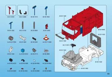 Notices de montage Playmobil 4821-A - Fourgon d`intervention de pompier (11)