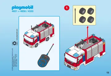 Bauanleitungen Playmobil 4821-A - Feuerwehr-Rüstfahrzeug (13)