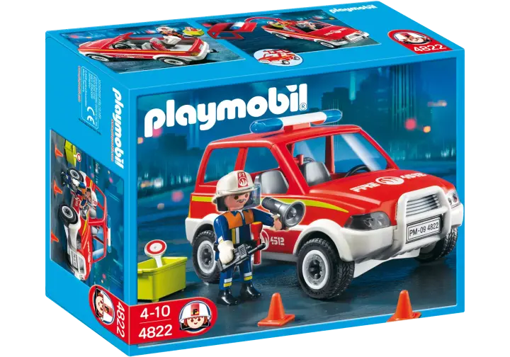 Playmobil 4822-A - Voiture de pompier - BOX