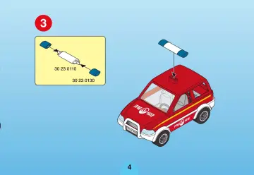 Bauanleitungen Playmobil 4822-A - Feuerwehr-Kommandowagen (4)