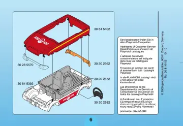 Notices de montage Playmobil 4822-A - Voiture de pompier (6)