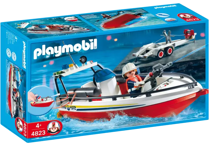 Playmobil 4823-A - Feuerwehrboot - BOX