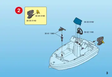 Notices de montage Playmobil 4823-A - Bateau de pompier (3)