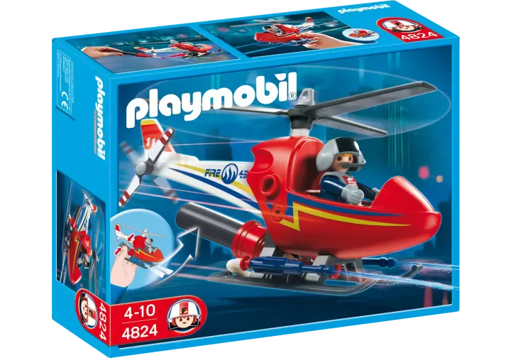 Playmobil 4824-A - Hélicoptère de pompier - BOX