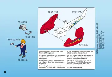 Notices de montage Playmobil 4824-A - Hélicoptère de pompier (8)