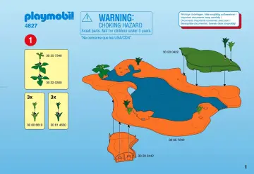 Bauanleitungen Playmobil 4827-A - Große Wasserstelle (1)