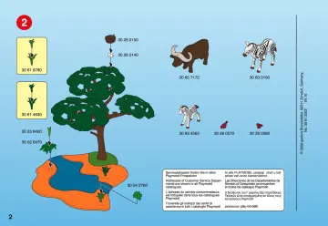 Bauanleitungen Playmobil 4828-A - Kaffernbüffel mit Zebras (2)