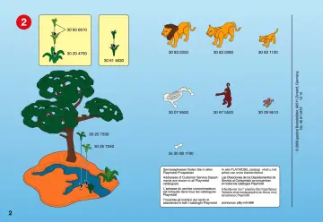 Bauanleitungen Playmobil 4830-A - Löwenfamilie mit Affenbaum (2)