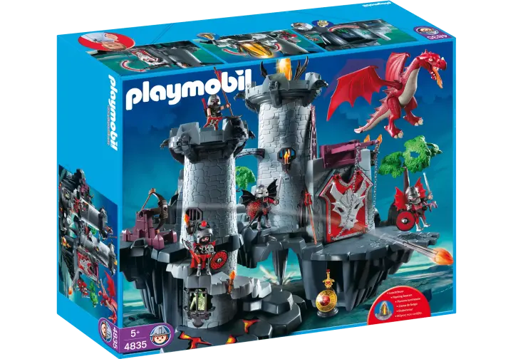 Playmobil 4835-A - Citadelle du Dragon Rouge - BOX