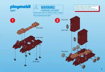 Notices de montage Playmobil 4837-A - Catapulte géante et cachot (1)