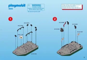 Bauanleitungen Playmobil 4845-A - Schatzräuberboot mit Kanone (1)