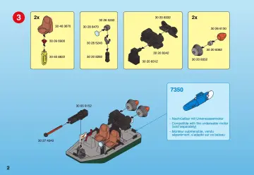 Bauanleitungen Playmobil 4845-A - Schatzräuberboot mit Kanone (2)