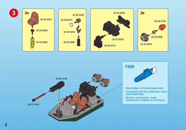 Notices de montage Playmobil 4845-A - Bateau à canon et voleurs (2)