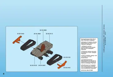 Notices de montage Playmobil 4846-A - Véhicule à chenille et brigand (4)