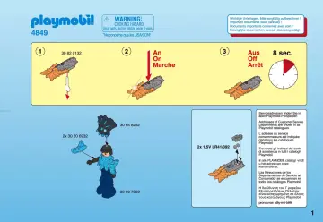 Bauanleitungen Playmobil 4849-A - Tempelwächter mit oranger Leuchtwaffe (1)