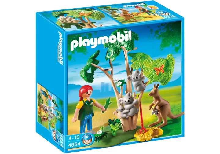 Playmobil 4854-A - Arbre à koalas et kangourous - BOX