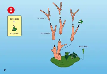 Bauanleitungen Playmobil 4854-A - Koala-Baum mit Känguru (2)