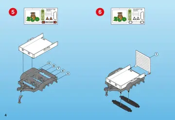 Notices de montage Playmobil 4855-A - Véhicule de zoo avec remorque (4)