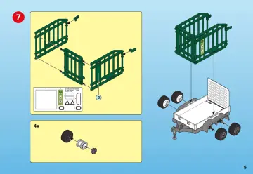 Notices de montage Playmobil 4855-A - Véhicule de zoo avec remorque (5)
