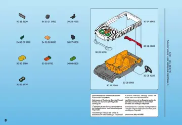 Bauanleitungen Playmobil 4855-A - Zoo-Fahrzeug mit Anhänger (8)