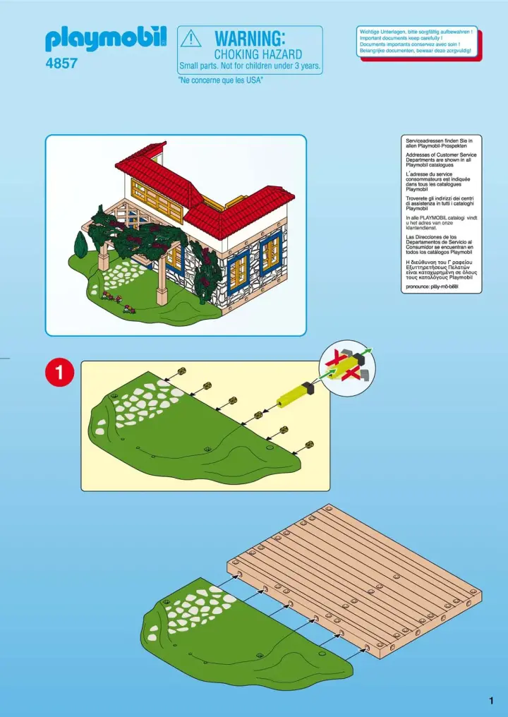 Bauanleitungen Playmobil 4857-A - Ferientraumhaus (1)