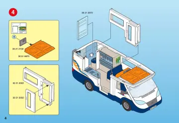 Notices de montage Playmobil 4859-A - Grand camping-car familial (4)