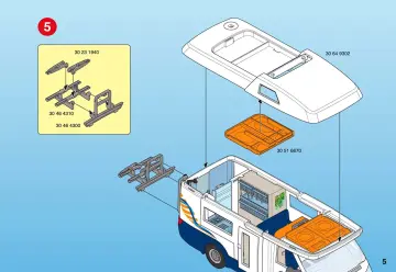 Notices de montage Playmobil 4859-A - Grand camping-car familial (5)