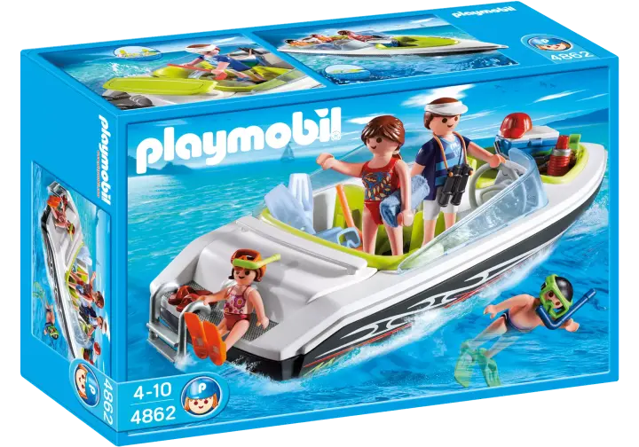 Playmobil 4862-A - Schnittiges Sportboot - BOX