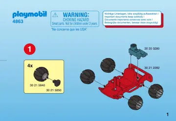 Notices de montage Playmobil 4863-A - Buggy (1)