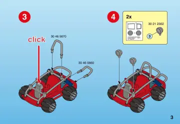 Notices de montage Playmobil 4863-A - Buggy (3)