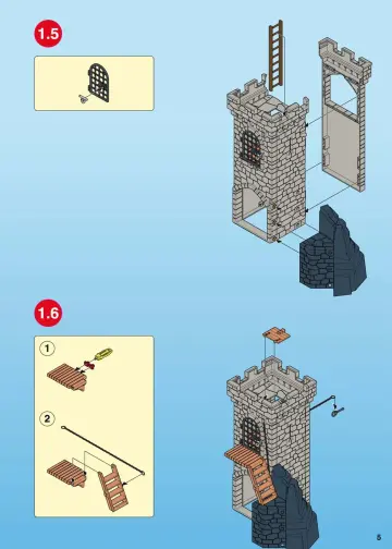 Bauanleitungen Playmobil 4866-A - Raubritterburg (5)