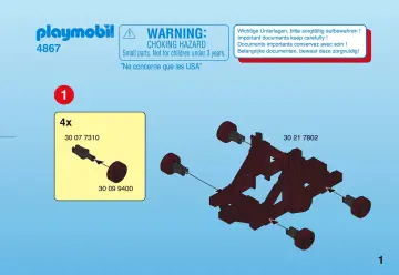 Bauanleitungen Playmobil 4867-A - Dreifach-Balliste mit Löwenrittern (1)