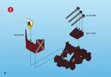 Bauanleitungen Playmobil 4867-A - Dreifach-Balliste mit Löwenrittern (2)