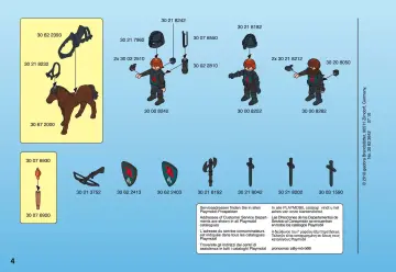 Bauanleitungen Playmobil 4868-A - Sechsfach-Balliste mit Raubrittern (4)