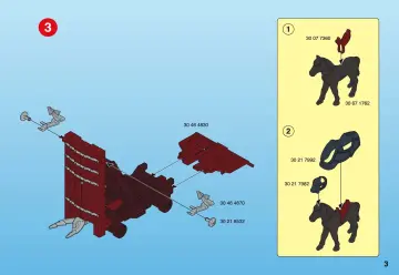 Notices de montage Playmobil 4869-A - Chariot d`assaut des chevaliers du Faucon (3)