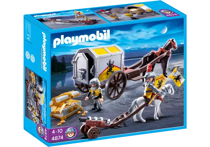 Playmobil 4874-A - Convoi et trésor des chevaliers du Lion - BOX