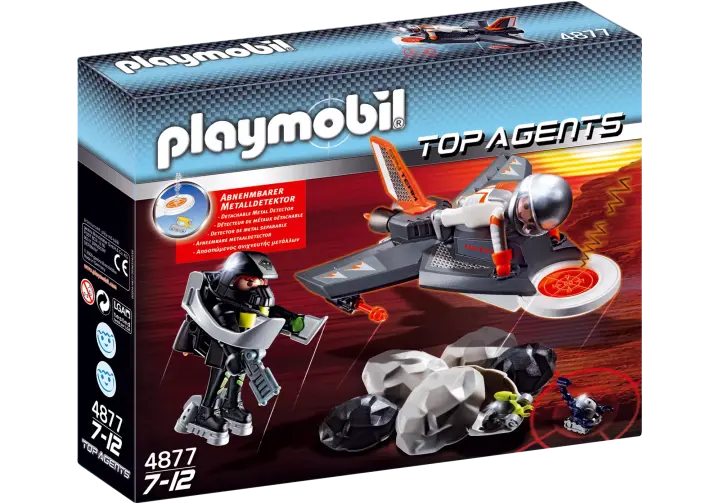 Playmobil 4877-A - Jet de détection des Agents Secrets - BOX