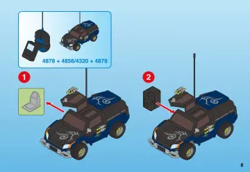 Bauanleitungen Playmobil 4878-A - Robo-Gangster SUV (8)